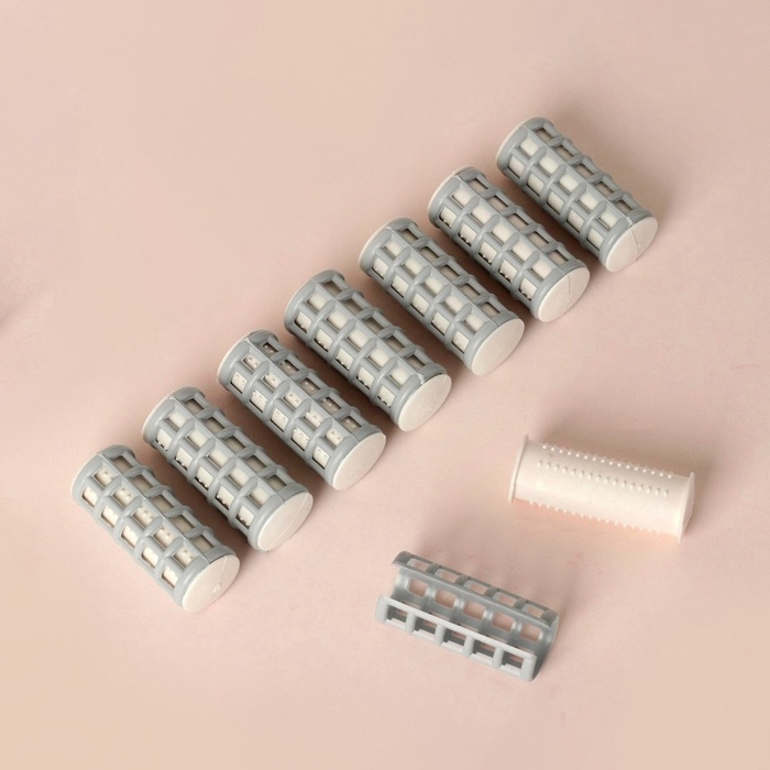 Термобигуди с фиксатором, d = 2,1 см, 8 шт, цвет МИКС