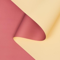 Пленка матовая для цветов двухсторонняя "Зефир", сливово-кремовый, 0,6 х 10 м