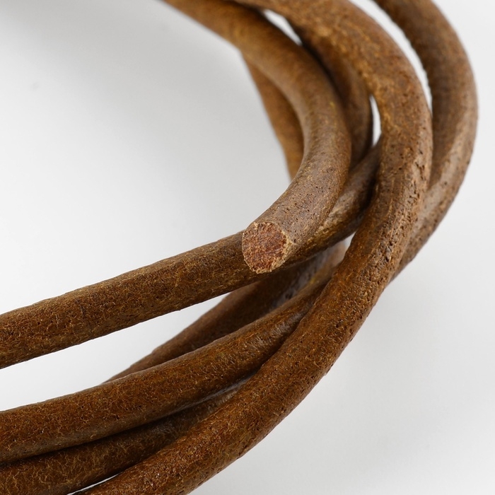 Ремень приводной к БШМ, со скрепкой, кожаный, 173 &times; 4 мм, цвет коричневый