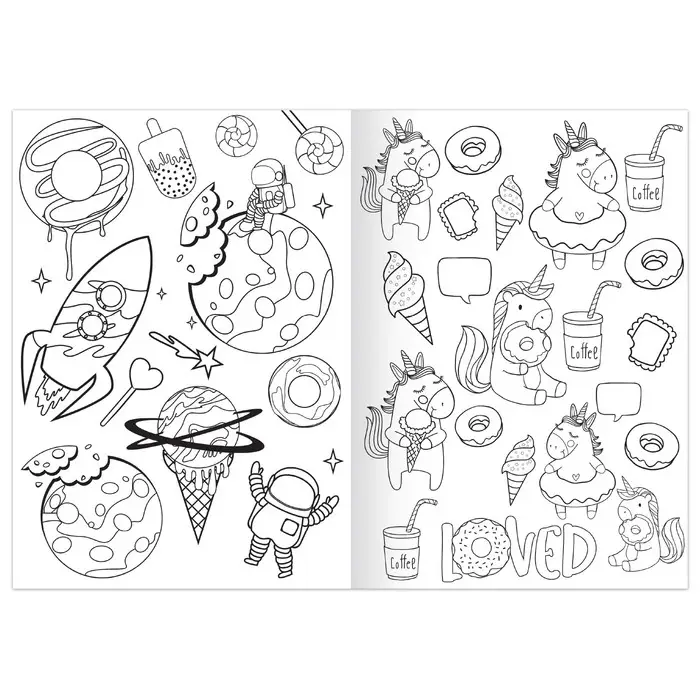 Раскраска &laquo;Планета сладостей&raquo;, 12 стр., А5