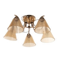 Люстра "Кольцо" 5х40Вт Е27 золото 58х58х24см