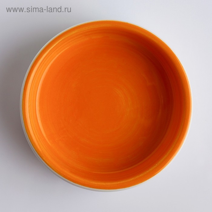 Миска керамическая с морковками 100 мл  8,8 х 8,8 х 3 см, белая/оранжевая
