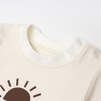 Комплект: футболка с дл. рукавом и брюки Крошка Я Dreamer, рост 92-98 см, бежевый