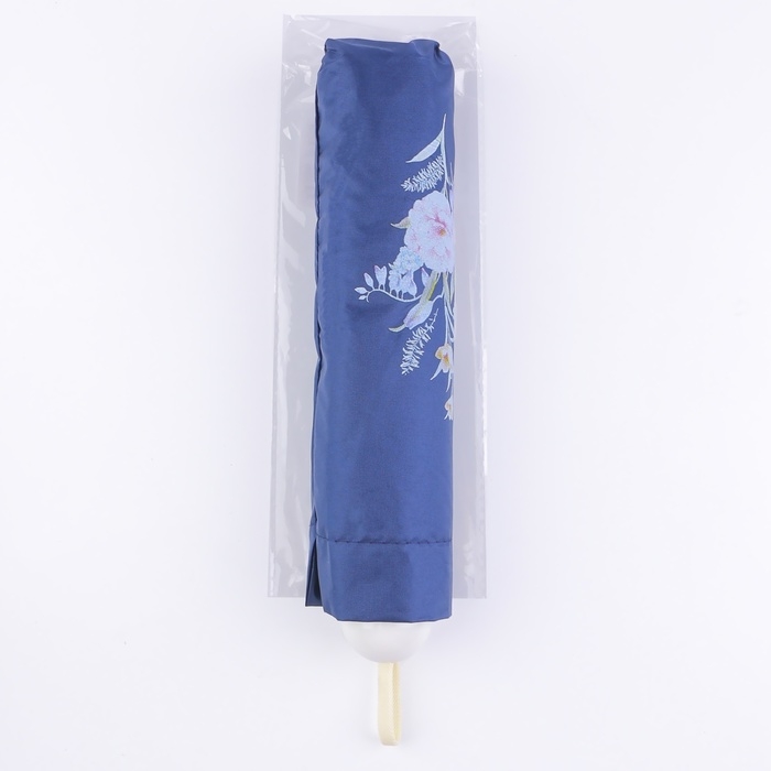 Зонт механический &laquo;Цветы&raquo;, эпонж, 4 сложения, 8 спиц, R = 48/55 см, D = 110 см, цвет МИКС