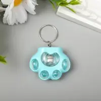 Фонарик свет на кольце "Лапка" МИКС 4х5х2 см