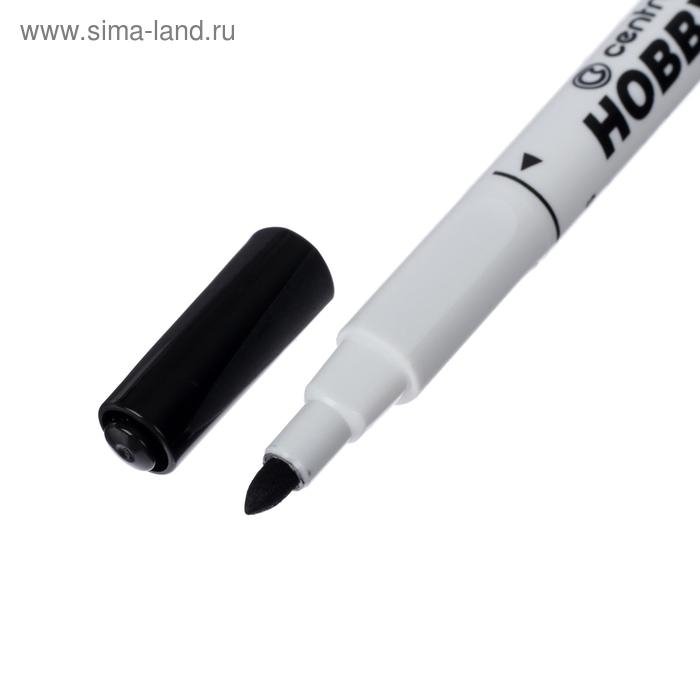 Маркер специальный 3.8 мм Centropen 2799/12 HOBBY PLUS, линия 1 - 3,0 мм, цвет чёрный, картонная упаковка Маркер специальный 3.8 мм Centropen 2799/12 HOBBY PLUS, линия 1 - 3,0 мм, цвет чёрный, картонная упаковка