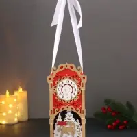 Шкатулка "Лошадка 2026" с сувениром, 12х10х27, красный