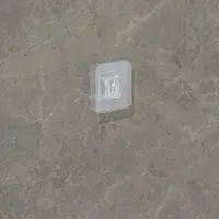 Крючок держатель самоклеящийся Доляна, 2 детали, 5.7&times;5.7&times;1 см, прозрачный