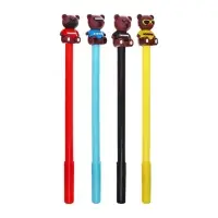 Ручка - прикол гелевая &laquo;Стильный медведь&raquo;, синий стержень, МИКС