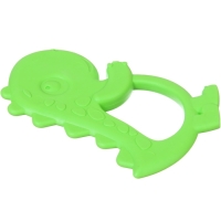 Прорезыватель силиконовый &laquo;Дино&raquo;, цвет зеленый, ТЭП, КНОПА
