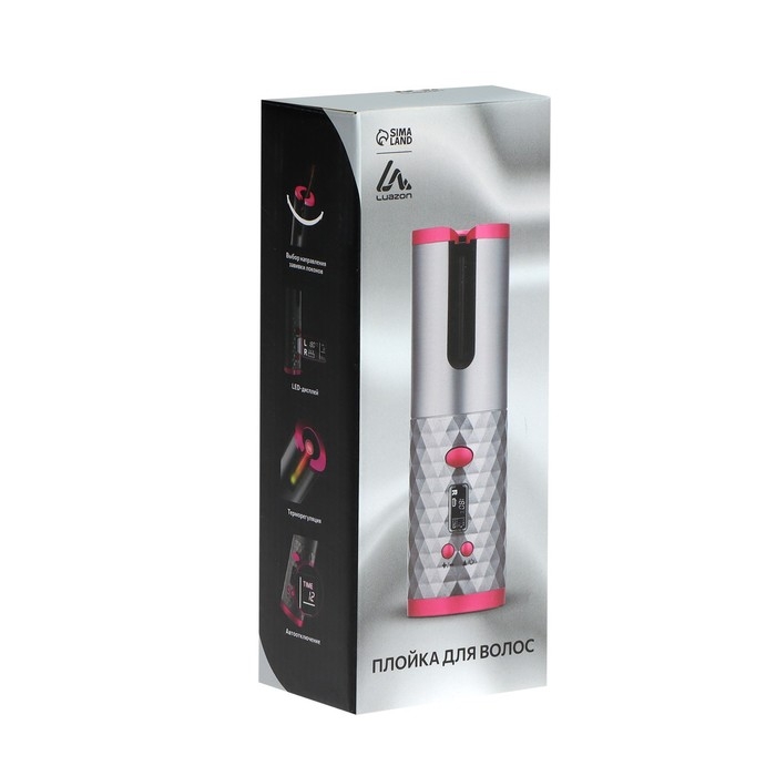 Плойка Luazon LW-16, 50 Вт,керамическое покрытие, d=19 мм, до 200°С, портативная, от USB Плойка Luazon LW-16, 50 Вт,керамическое покрытие, d=19 мм, до 200°С, портативная, от USB