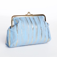 Косметичка на фермуаре, цвет голубой Косметичка на фермуаре, цвет голубой