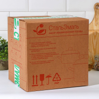 Набор кастрюль &laquo;Кармен&raquo;, 3 предмета: 2 л, 4 л, 5,5 л, индукция, цвет чёрно-красный