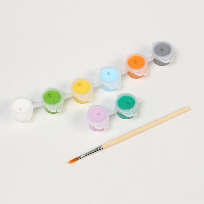 Картина по номерам для детей &laquo;Зайка с морковками&raquo;, 21 х 15 см