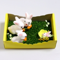 Пасхальный декор &laquo;Зайчики на травке&raquo; 24 &times; 19 &times; 11 см