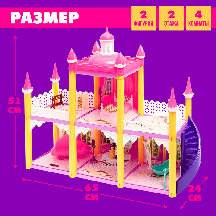 Дом для кукол &laquo;Сказочный замок&raquo; с мебелью, фигурками и аксессуарами