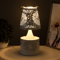 Аромалампа с подсветкой "Салют" Е27 40Вт+RGB белый 13х13х30 см