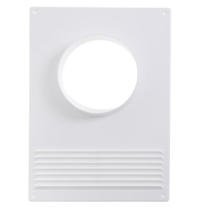 Площадка торцевая ERA 100ПТПР, 180х250 мм, d=100 мм, с решеткой, с круглым фланцем Площадка торцевая ERA 100ПТПР, 180х250 мм, d=100 мм, с решеткой, с круглым фланцем