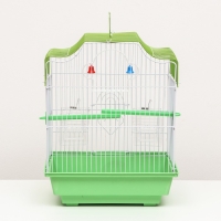Клетка для птиц укомплектованная Bd-1/4f, 30 х 23 х 39 см, зелёная Клетка для птиц укомплектованная Bd-1/4f, 30 х 23 х 39 см, зелёная