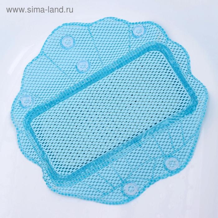 Подушка для ванны с присосками &laquo;Лотос&raquo;, 33&times;33 см, цвет МИКС