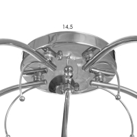 Люстра "Челси" 5х40Вт Е27 Хром 54х54х20см Люстра "Челси" 5х40Вт Е27 Хром 54х54х20см