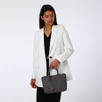 Сумка женская на молнии, TEXTURA, маленький размер, цвет серый