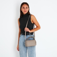 Сумка-багет на молнии, цвет бежевый Сумка-багет на молнии, цвет бежевый