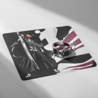 Кольцо «Япония» два лица, чёрный в серебре, безразмерное Кольцо «Япония» два лица, чёрный в серебре, безразмерное