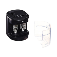 Точилка электрическая 2 отверстия Berlingo Power TX, с контейнером, чёрная Точилка электрическая 2 отверстия Berlingo Power TX, с контейнером, чёрная