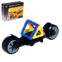 Конструктор магнитный &laquo;Цветные магниты&raquo;, 17 деталей