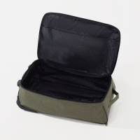 Чемодан малый 36 л (S), &laquo;Фабрика КАРТЕКС&raquo;, отдел на молнии, наружный карман, 2 колеса, цвет хаки