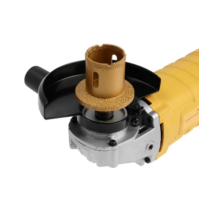 Коронка алмазная ТУНДРА, для УШМ, для отверстий под слив, по плитке, мрамору, 40/60 мм, М14   993530