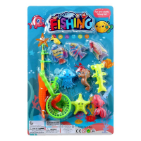 Рыбалка &laquo;Морские жители&raquo; 9 рыбок, удочка, сачок