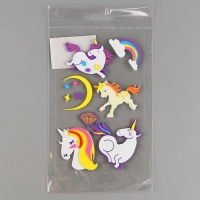 Набор наклеек из EVA "Единороги", 11 шт