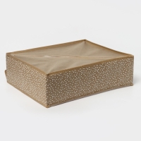 Органайзер для хранения белья Доляна Points, 24 ячейки, 30&times;30&times;10 см, цвет бежевый