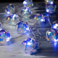 Гирлянда «Нить» 4.5 м с насадками «Цветочные шары», IP20, прозрачная нить, 15 LED, свечение белое, 220 В Гирлянда «Нить» 4.5 м с насадками «Цветочные шары», IP20, прозрачная нить, 15 LED, свечение белое, 220 В