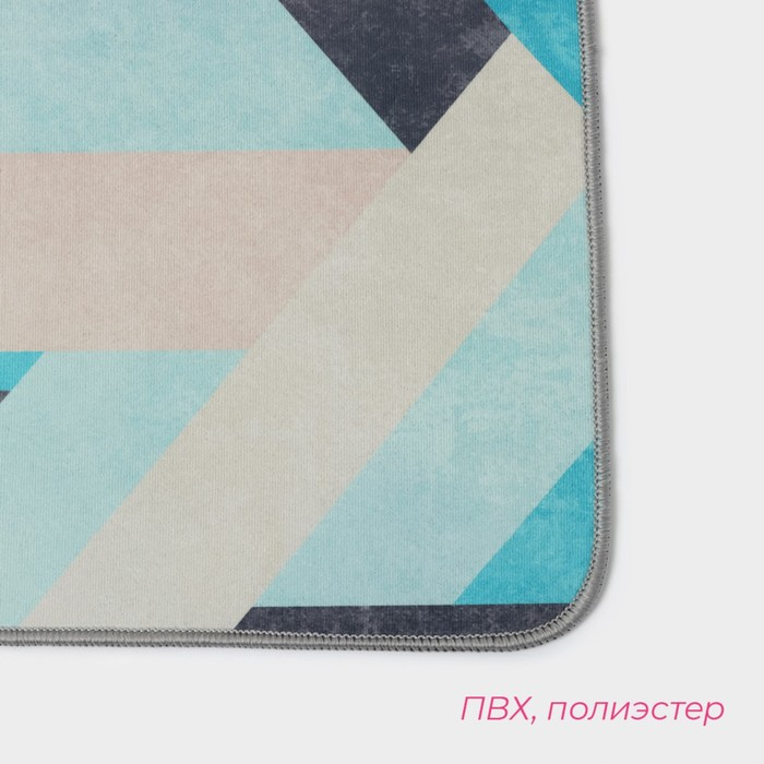 Коврики для ванной и туалета Доляна &laquo;Свэч&raquo;, 2 шт: 50&times;80 см, 40&times;50 см