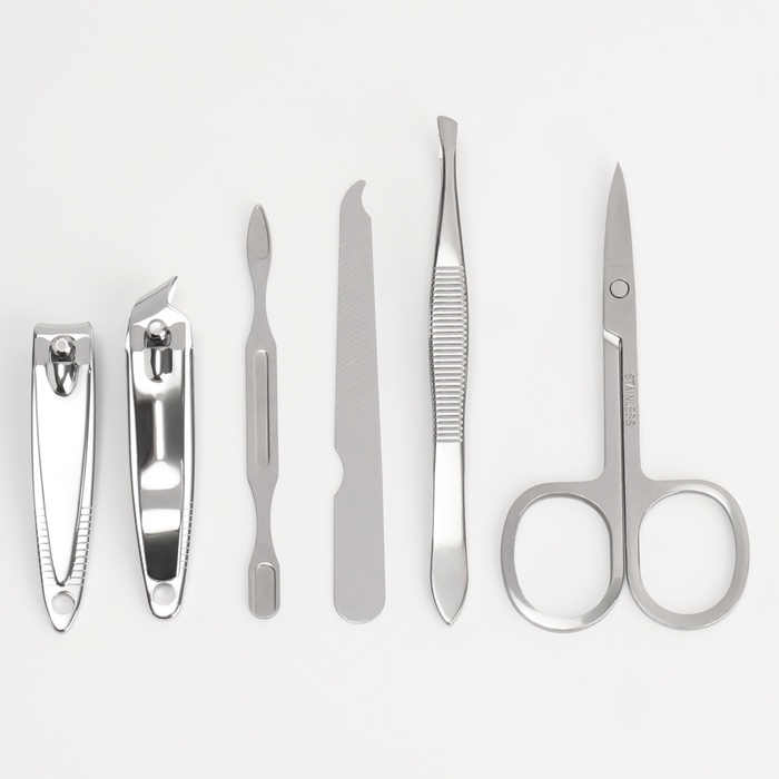 Набор маникюрный &laquo;MILITARY&raquo;, 6 предметов, в футляре, цвет камуфляж