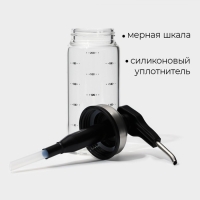 Диспенсер стеклянный для масла с мерной шкалой Magistro &laquo;Мист&raquo;, 200 мл, 5,5&times;17,5 см