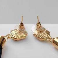 Серьги &laquo;Кисти&raquo; сияние, цвет синий в золоте, L кисти 8 см