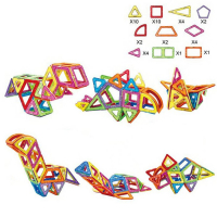 Конструктор магнитный &laquo;Цветные магниты&raquo;, 40 деталей