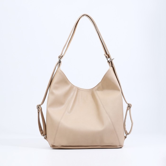 Сумка женская мешок на молнии, цвет бежевый Сумка женская мешок на молнии, цвет бежевый