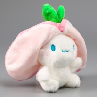 Мягкая игрушка &laquo;Зайка-клубника&raquo; на брелоке, 11 см