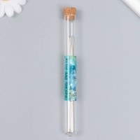 Иглы металл для бисера в стеклянной колбе тонкие набор 30 шт &Oslash; 0,6х120 мм 1,5х1,5х14 см