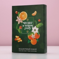 Подарочный набор косметики «Сказочного Нового Года», гель для душа и пена для ванны, 2 х 250 мл, ЧИСТОЕ СЧАСТЬЕ Подарочный набор косметики «Сказочного Нового Года», гель для душа и пена для ванны, 2 х 250 мл, ЧИСТОЕ СЧАСТЬЕ