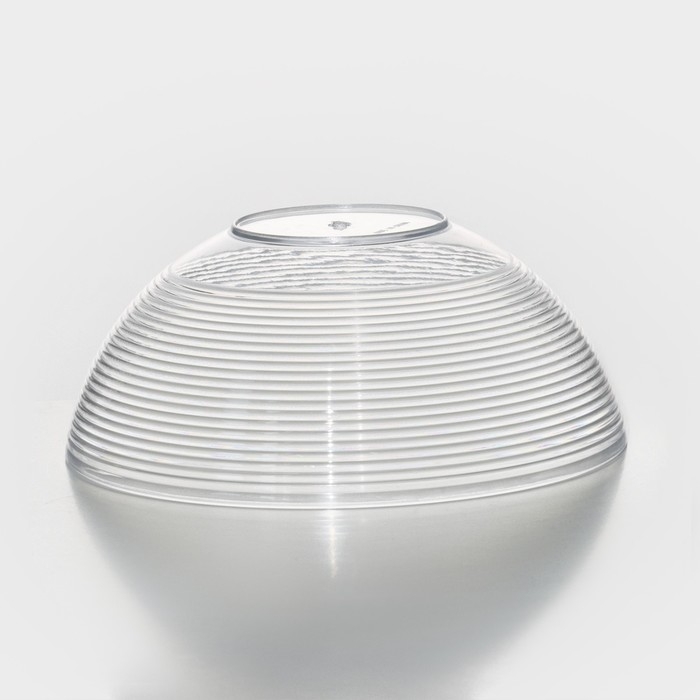 Салатник Доляна &laquo;Шарм&raquo;, d=23 см, высота 9,5 см, 2,2л, цвет прозрачный