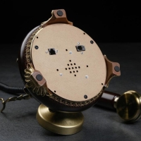 Ретро-телефон "Альсено", выложенный лаврами, 23 х 26 см