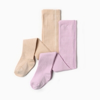 Набор колготок Крошка Я BASIC LINE, рост 86 - 92 см, беж/сирен Набор колготок Крошка Я BASIC LINE, рост 86 - 92 см, беж/сирен