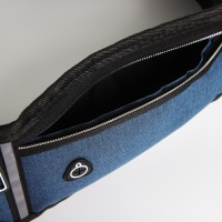 Поясная сумка на молнии, 3 отдела, цвет синий Поясная сумка на молнии, 3 отдела, цвет синий