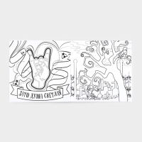 Хэллоуин. Раскраска-антистресс &laquo;Готические подружки&raquo;, 21 х 21 см